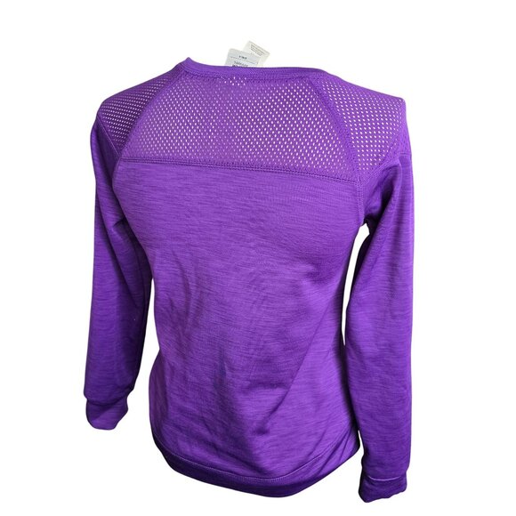 NFL Team Apparel Girls Minnesota Vikings Long Sleeve Purple Sweatshirt JJ4114 - Picture 2 of 6